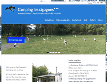 Tablet Screenshot of camping-les-cigognes.com